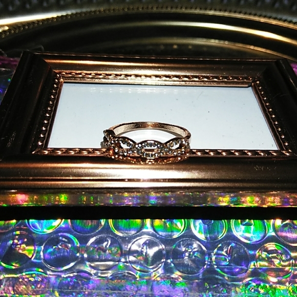 ☀️💍NEW ROSE GOLD DOUBLE INFINITY AAA+CZ 💎 RING - Picture 2 of 7